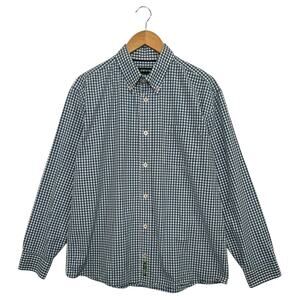 Orvis Shirt Mens Large Blue White Gingham Button Down Active Fit Classic Style
